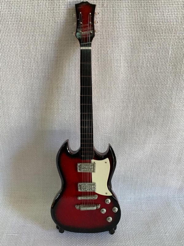 GUITARRA LISA SG Color Rojo-Blanco / Tamaño Standard - Imagen 2