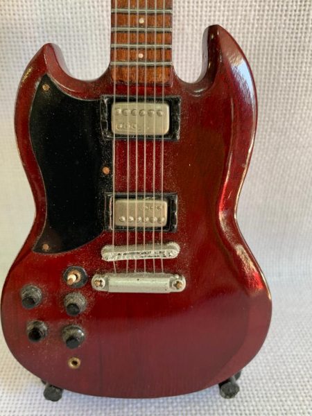 GUITARRA LISA SG Color Rojo - Mandos Izquierda