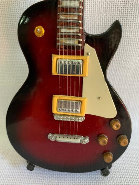 GUITARRA LISA GLP Color Rojo-Blanco