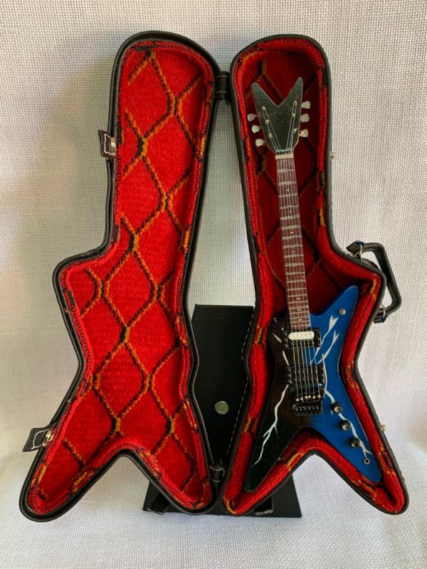 GUITARRA LISA DEAN FROLN HELL Color Azul Con Rayos - Imagen 3