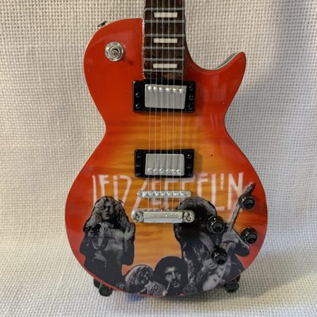 LED ZEPPELIN (Gibson Les Paul de JIMMY PAGE-fondo amarillo)