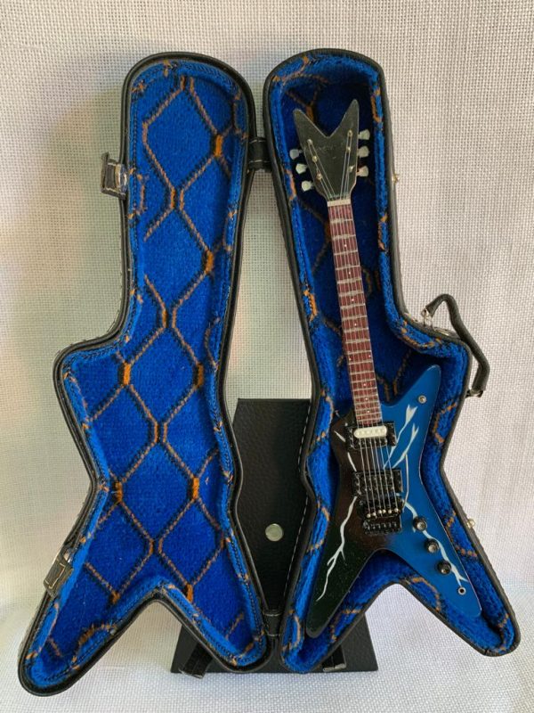 GUITARRA LISA DEAN FROLN HELL Color Azul Con Rayos - Imagen 4