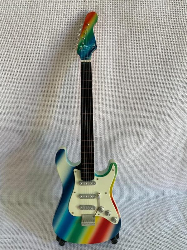 GUITARRA STANDARD LISA Color Arco Iris-Blanco - Imagen 2